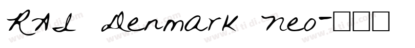 RAI Denmark Neo字体转换